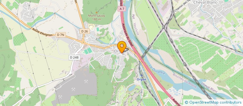 localisation de l'entreprise TENNIS CLUB ORGONNAIS  ORGON