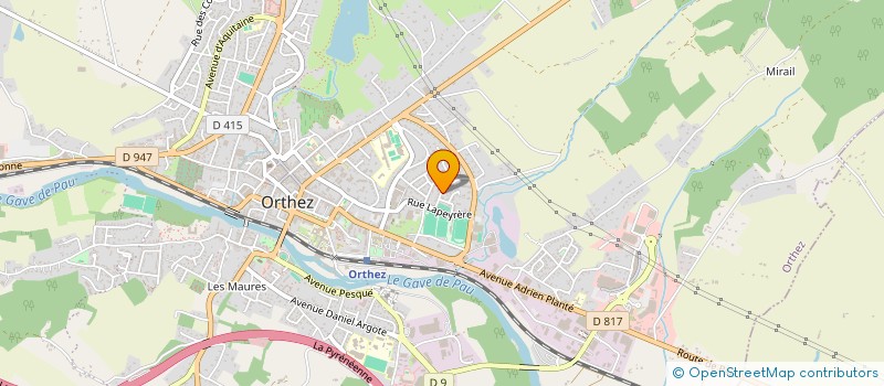 localisation de l'entreprise TENNIS CLUB ORTHEZIEN à ORTHEZ