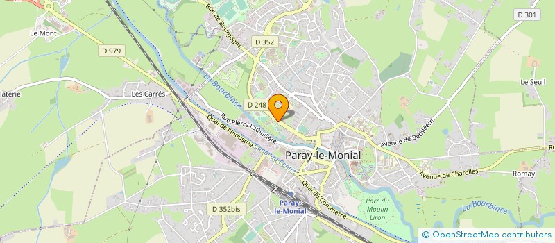 localisation de l'entreprise TENNIS CLUB PARAY LE MONIAL à PARAY-LE-MONIAL