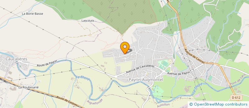 localisation de l'entreprise TENNIS CLUB PAYRIN AUGMONTEL  PAYRIN-AUGMONTEL