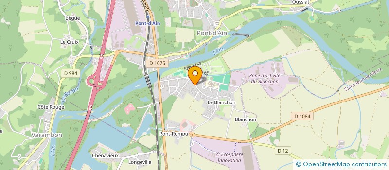 localisation de l'entreprise TENNIS CLUB PONDINOIS  PONT-D'AIN