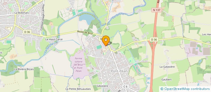 localisation de l'entreprise TENNIS CLUB PONT PEAN  PONT-PEAN