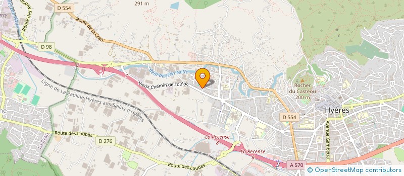 localisation de l'entreprise TENNIS CLUB PORT D'HYERES à HYERES