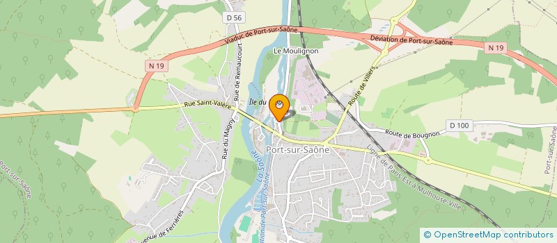 localisation de l'entreprise TENNIS CLUB PORTUSIEN  PORT-SUR-SAONE