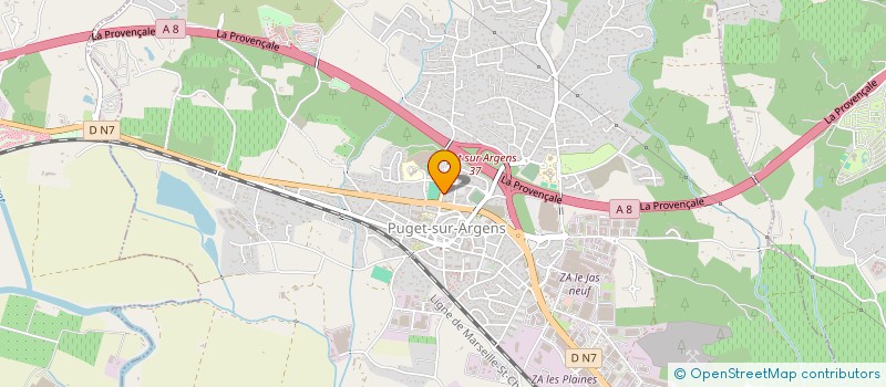 localisation de l'entreprise TENNIS CLUB PUGETOIS à PUGET-SUR-ARGENS