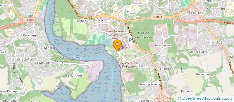 localisation de l'entreprise TENNIS CLUB QUIMPER à QUIMPER