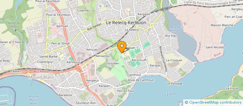 localisation de l'entreprise TENNIS CLUB RELECQUOIS à LE RELECQ-KERHUON