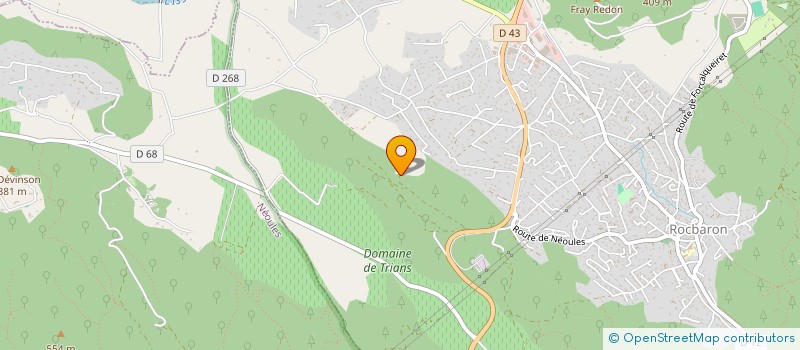 localisation de l'entreprise TENNIS CLUB ROQUIER  LA ROQUEBRUSSANNE