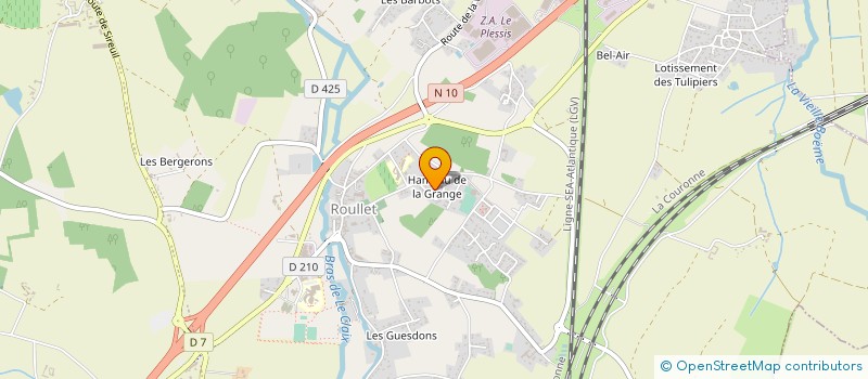 localisation de l'entreprise TENNIS CLUB ROULLET ST ESTEPHE à ROULLET-SAINT-ESTEPHE