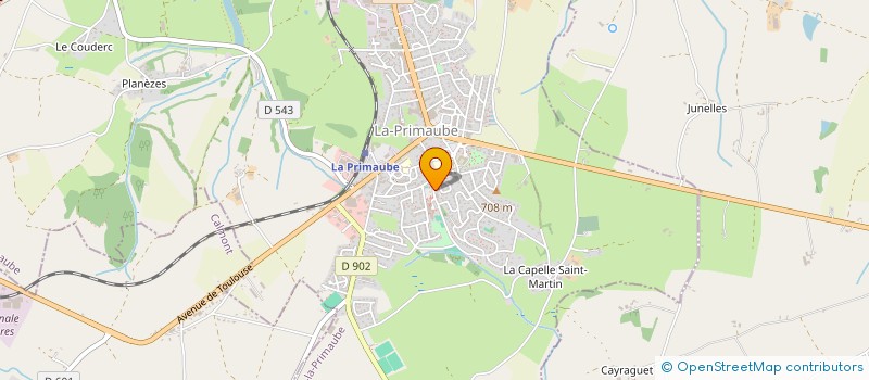 localisation de l'entreprise TENNIS CLUB ROUTE D ARGENT  LUC-LA-PRIMAUBE