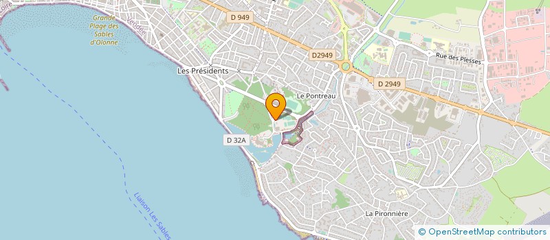 localisation de l'entreprise TENNIS CLUB SABLAIS à LES SABLES D'OLONNE