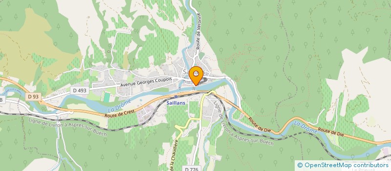 localisation de l'entreprise TENNIS CLUB SAILLANSON  SAILLANS