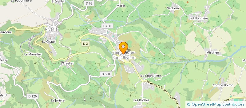 localisation de l'entreprise TENNIS CLUB SAINT DIDIER SOUS REVERIE  CHABANIERE