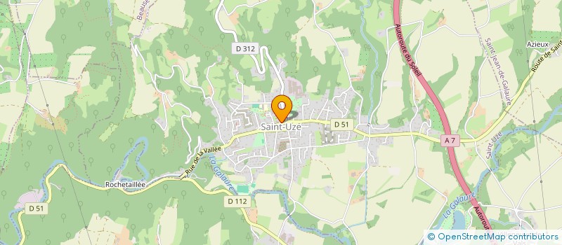 localisation de l'entreprise TENNIS CLUB SAINT-UZE  SAINT-UZE