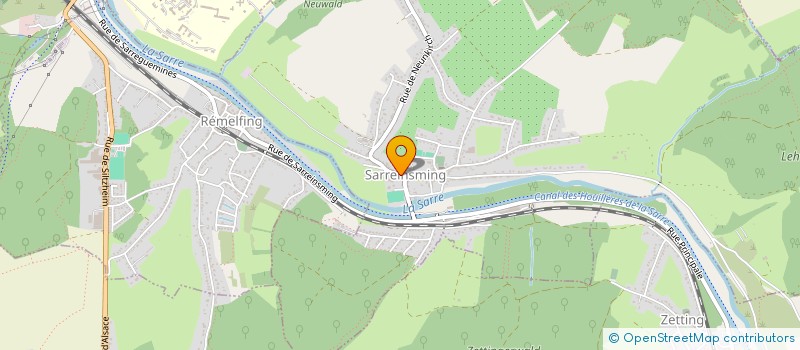 localisation de l'entreprise TENNIS CLUB SARREINSMING  SARREINSMING