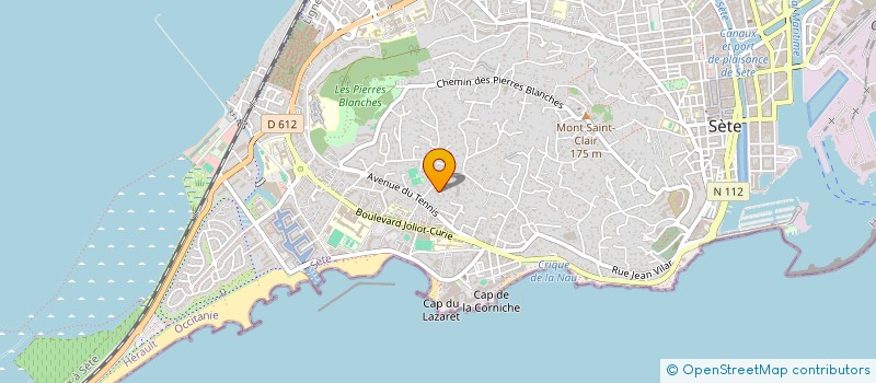 localisation de l'entreprise TENNIS CLUB SETE ASS SPORTIVE  SETE