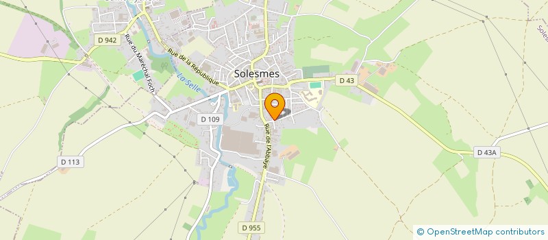 localisation de l'entreprise TENNIS CLUB SOLESMOIS  SOLESMES