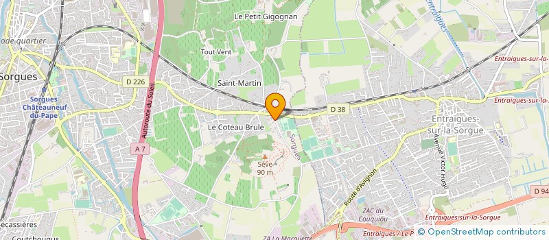 localisation de l'entreprise TENNIS CLUB SORGUAIS à SORGUES