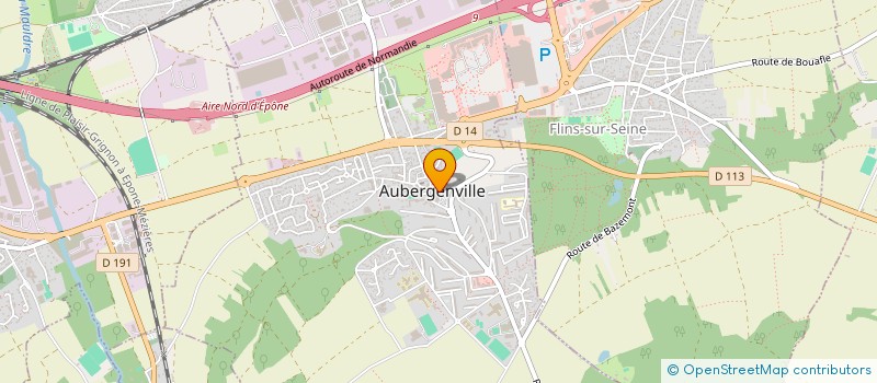 localisation de l'entreprise TENNIS CLUB SPORTIF AUBERGENVILLE à AUBERGENVILLE