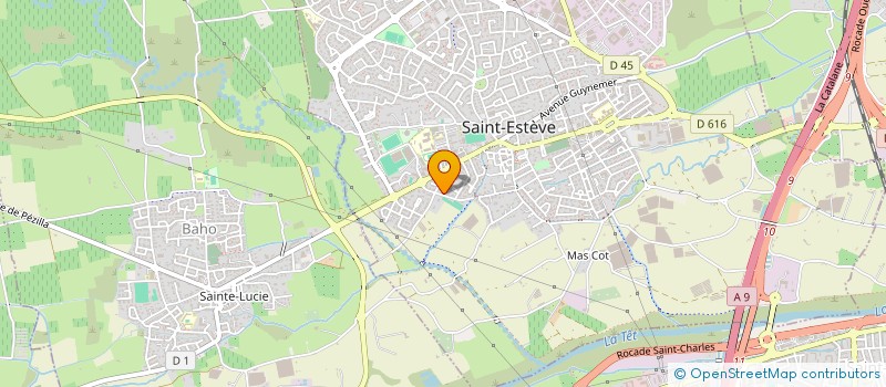 localisation de l'entreprise TENNIS CLUB ST ESTEVE  SAINT-ESTEVE