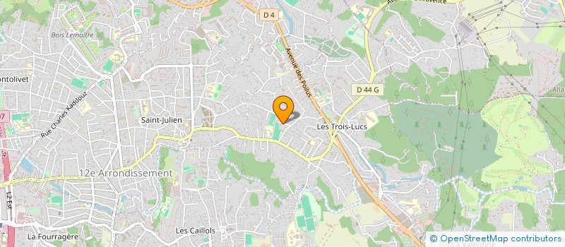 localisation de l'entreprise TENNIS CLUB ST JULIEN à MARSEILLE
