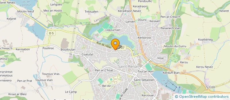 localisation de l'entreprise TENNIS CLUB ST RENAN à SAINT-RENAN