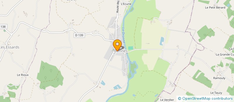 localisation de l'entreprise TENNIS CLUB ST SEVERIN  SAINT-SEVERIN