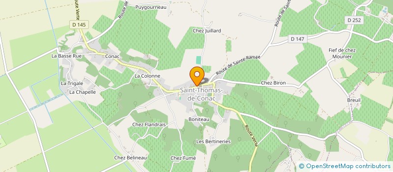 localisation de l'entreprise TENNIS-CLUB ST THOMAS-MIRAMBEAU  SAINT-THOMAS-DE-CONAC