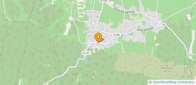 localisation de l'entreprise TENNIS CLUB ST VICTOR LA COSTE  SAINT-VICTOR-LA-COSTE