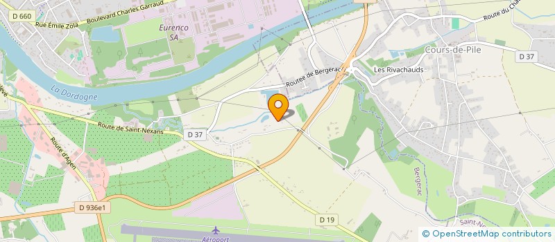 localisation de l'entreprise TENNIS CLUB SUD BERGERACOIS  ST-LAURENT DES VIGN