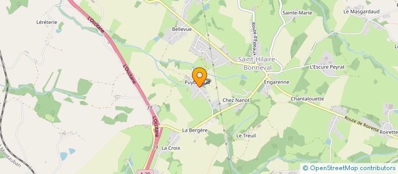 localisation de l'entreprise TENNIS CLUB SUD HAUTE-VIENNE  PIERRE-BUFFIERE