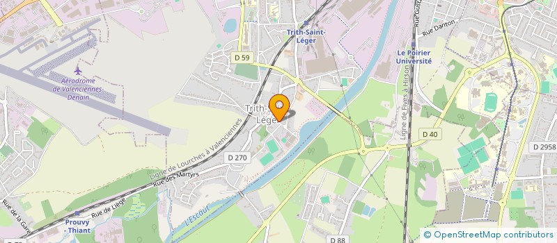 localisation de l'entreprise TENNIS CLUB TRITHOIS  TRITH-SAINT-LEGER