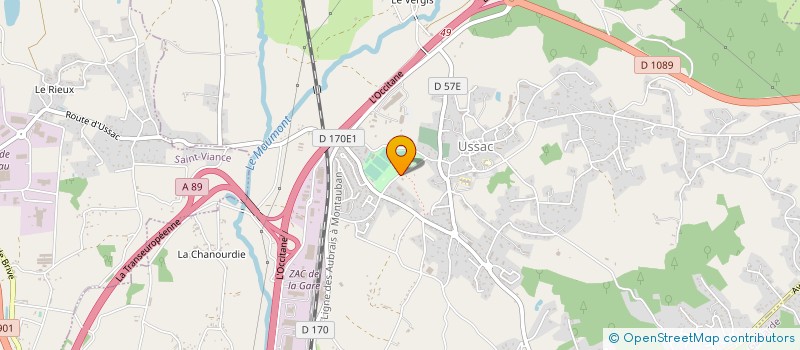 localisation de l'entreprise TENNIS-CLUB USSACOIS  USSAC