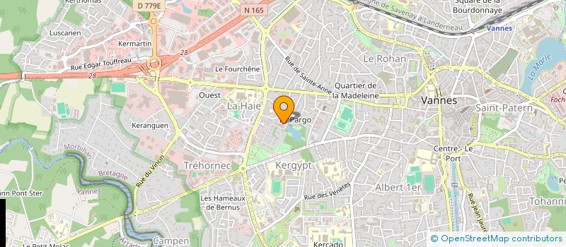 localisation de l'entreprise TENNIS CLUB VANNETAIS à VANNES