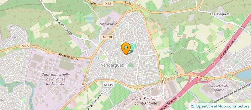 localisation de l'entreprise TENNIS CLUB VENDARGUOIS à VENDARGUES