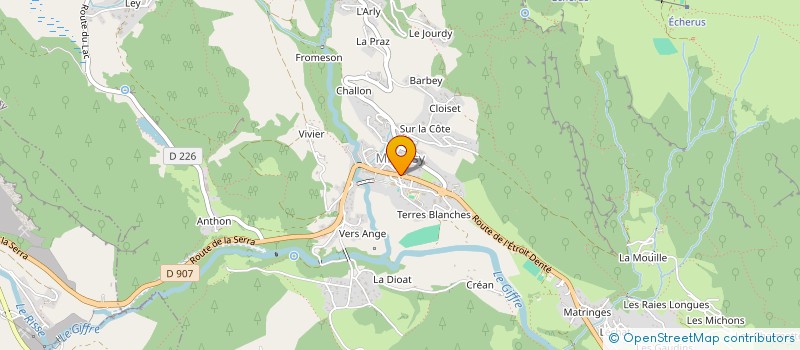 localisation de l'entreprise TENNIS CLUB VERCHAIX MORILLON  VERCHAIX