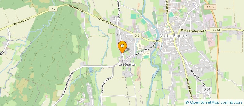 localisation de l'entreprise TENNIS CLUB VICQUOIS à VIC-EN-BIGORRE