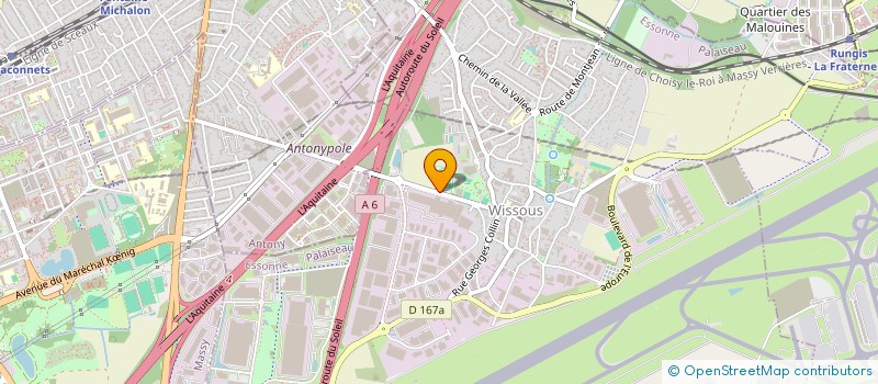 localisation de l'entreprise TENNIS CLUB WISSOUS  WISSOUS