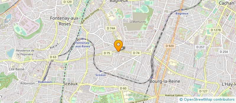 localisation de l'entreprise TENNIS COMPAGNIE 92 à SCEAUX