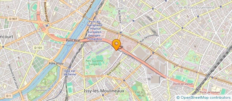 localisation de l'entreprise TENNIS COURTS DES HAUTS DE SEINE à PARIS
