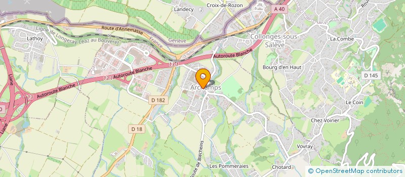 localisation de l'entreprise TENNIS COUVERTS ARCHAMPS-BOSSEY  ARCHAMPS