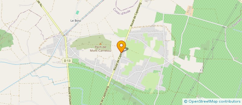 localisation de l'entreprise TENNIS CUXANAIS  CUXAC-D'AUDE