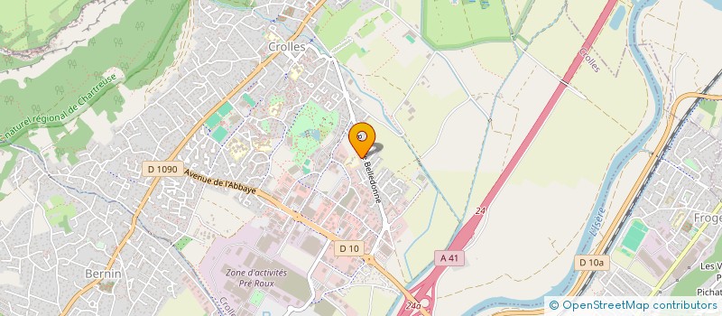 localisation de l'entreprise TENNIS DE CROLLES  CROLLES