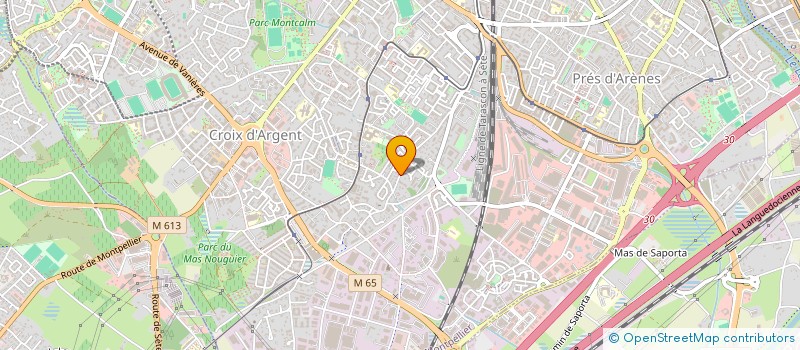 localisation de l'entreprise TENNIS DE LA MARQUEROSE à MONTPELLIER