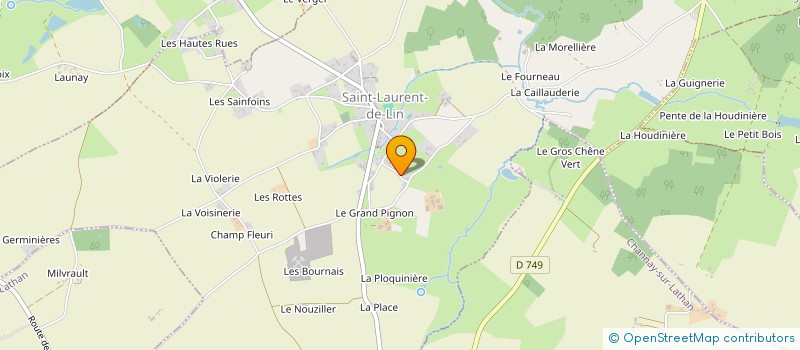 localisation de l'entreprise TENNIS DE ST LAURENT  SAINT-LAURENT-DE-LIN