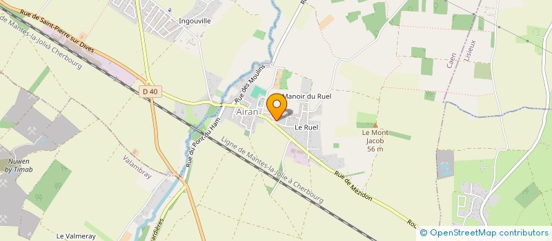 localisation de l'entreprise TENNIS DE TABLE  VALAMBRAY