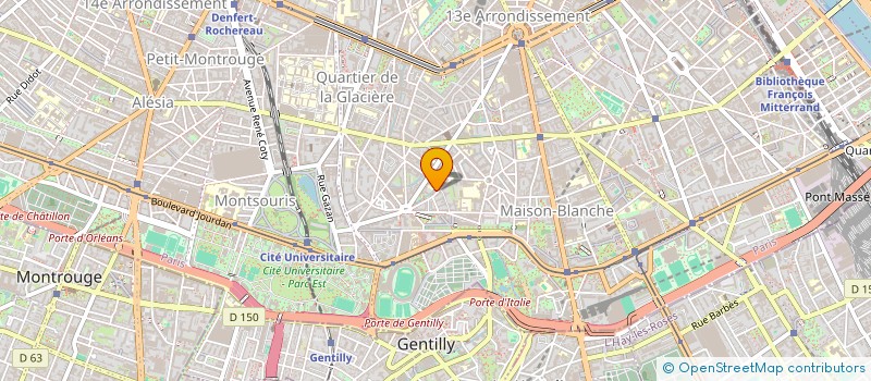 localisation de l'entreprise TENNIS DE TABLE +  PARIS