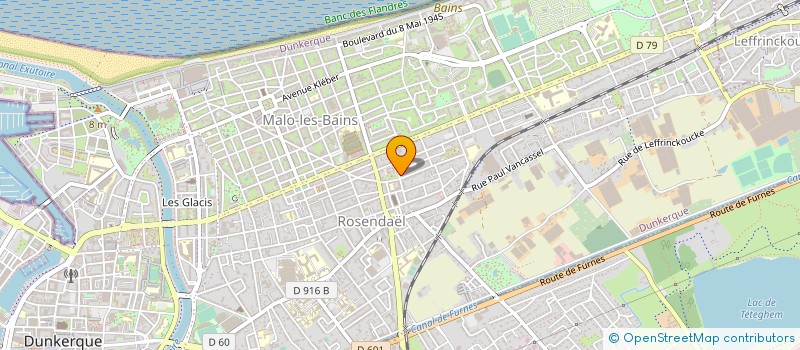 localisation de l'entreprise TENNIS DE TABLE ABBE BONPAIN DUNKERQUE à DUNKERQUE