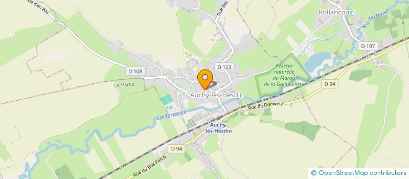 localisation de l'entreprise TENNIS DE TABLE ALCIAQUOIS  AUCHY-LES-HESDIN