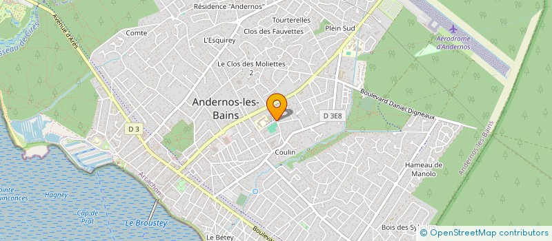 localisation de l'entreprise TENNIS DE TABLE ANDERNOS-ARES-NORD BASSIN  ANDERNOS-LES-BAINS